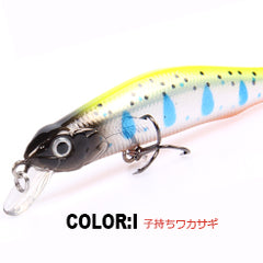 Retail A+ fishing lures, assorted colors, minnow crank  80mm 8.5g,magnet system. bearking 2016 hot model crank bait