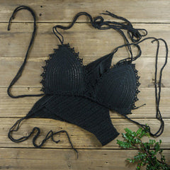 Handmade Women's Swimwear Feeler Crochet Bikini Set Lining swim trunks U Pick 13 Color