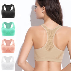 [5Colour/3size] Professional Absorb Sweat Top Athletic Running Sports Bra , Gym Fitness Women Seamless Padded Vest Tanks  M L XL