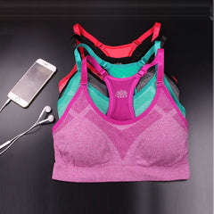 Fitness Sports Bra Women Running Yoga Bra Push Up Sport Bra Top Athletic Vest Yoga Top Padded Brassiere Sport Top Soutien Gorge