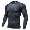 Image of SPORTSHUB 3D Printing Long Sleeve Men Trainning Exercise Sports T-shirts Quick Dry Rashgard Men's Gym Fitness Clothing SAA0057