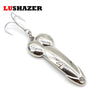 Image of LUSHAZER DD spoon fishing lure 5g 10g 15g silver gold metal fishing bait spinnerbait Treble Hook hard lures China free shipping