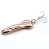 Image of LUSHAZER DD spoon fishing lure 5g 10g 15g silver gold metal fishing bait spinnerbait Treble Hook hard lures China free shipping