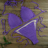 Image of Handmade Women's Swimwear Feeler Crochet Bikini Set Lining swim trunks U Pick 13 Color