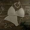 Image of Handmade Women's Swimwear Feeler Crochet Bikini Set Lining swim trunks U Pick 13 Color