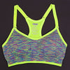 Image of Women Fitness Yoga Sports Bra For Running Gym Adjustable Spaghetti Straps Padded Top Seamless Top Athletic Vest S M L