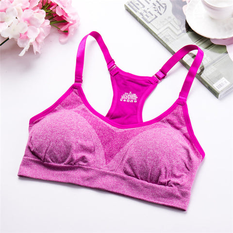 Fitness Sports Bra Women Running Yoga Bra Push Up Sport Bra Top Athletic Vest Yoga Top Padded Brassiere Sport Top Soutien Gorge