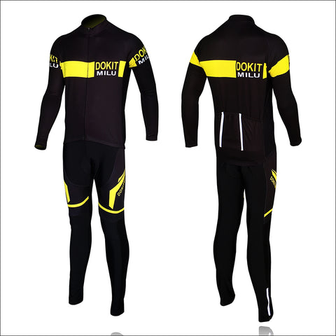 Dokitmilu Pro Long Sleeve Cycling Jersey Sets Breathable 3D Padded Sportswear Mountain Bicycle Bike Apparel Cycling Clothing set