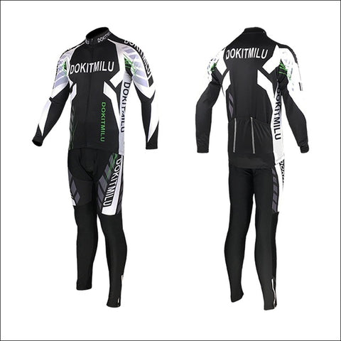 Dokitmilu Pro Long Sleeve Cycling Jersey Sets Breathable 3D Padded Sportswear Mountain Bicycle Bike Apparel Cycling Clothing set