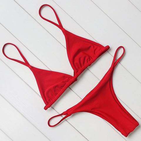 OMKAGI Brand Swimsuit Swimwear Women biquini Sexy Push Up Micro Bikini Set Swimming Bathing Suit Beachwear Brazilian Bikini 2018