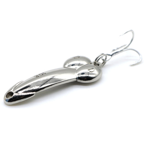 LUSHAZER DD spoon fishing lure 5g 10g 15g silver gold metal fishing bait spinnerbait Treble Hook hard lures China free shipping