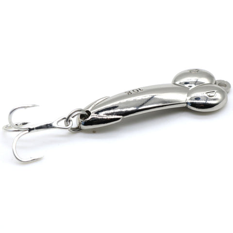 LUSHAZER DD spoon fishing lure 5g 10g 15g silver gold metal fishing bait spinnerbait Treble Hook hard lures China free shipping